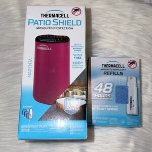 New Thermacell Patio Shield Mosquito Protection & Refill Pack